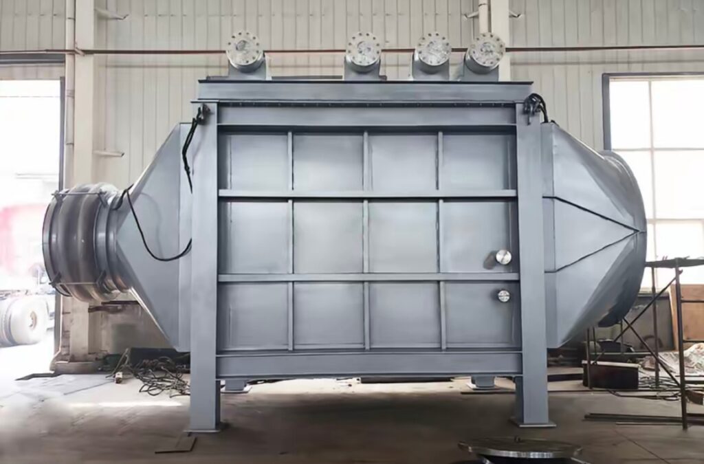 Industrial flue gas heat exchanger realizes efficient heat recovery, stable operation and wide application in factory exhaust systems.