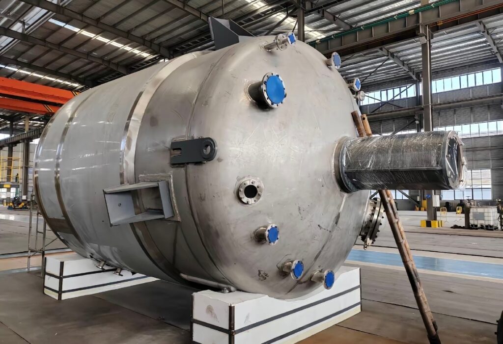 Carbon Steel Jacketed Industrial Reactor with reliable heat control for overseas chemical plants
