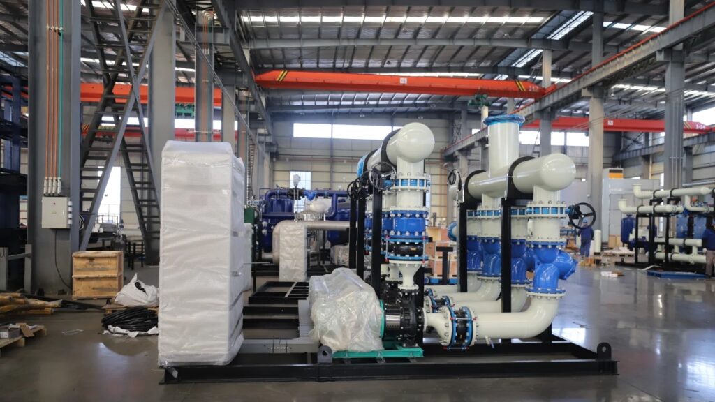 Our company Tianmiao manufactures fully automatic heat exchanger unit