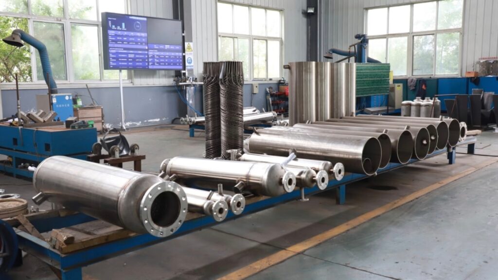 Tianmiao supplies custom shell and tube heat exchanger for energy projects.
